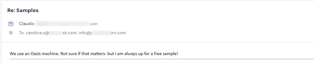 Retailer reply from Frozen Xplosion